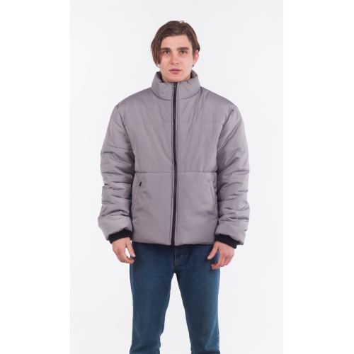 Короткая зимняя куртка Oversize серая Короткая зимняя куртка Oversize серая